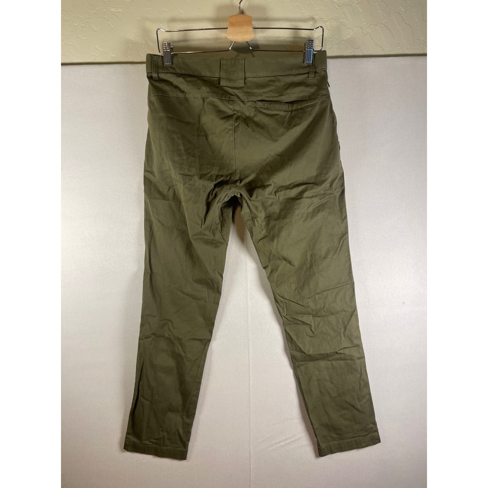Fabletics Mens Only-Way Chino Pants Olive Green Slim Straight Stretch 31x30 - Picture 6 of 10